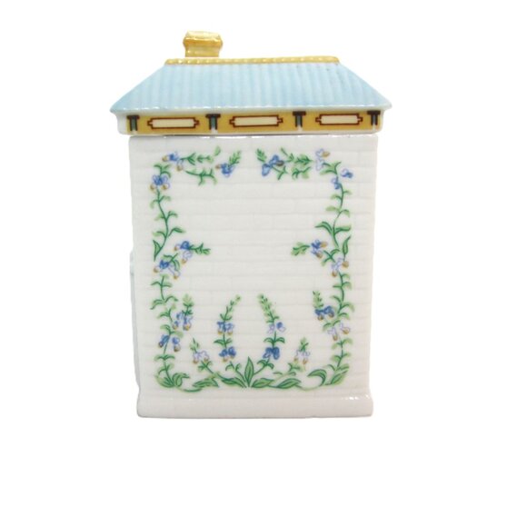 Original Lenox Spice Village Basil Spice Jar Cottage House Ceramic - Picture 2 of 9